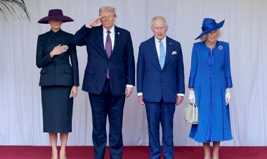 استقبال استثنائي وحضور رفيع المستوى.. مشاهد من زيارة ترامب لبريطانيا