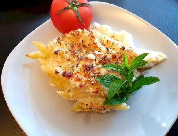 طريقة عمل المكرونة بالبشاميل في الفرن لفطار 26 رمضان