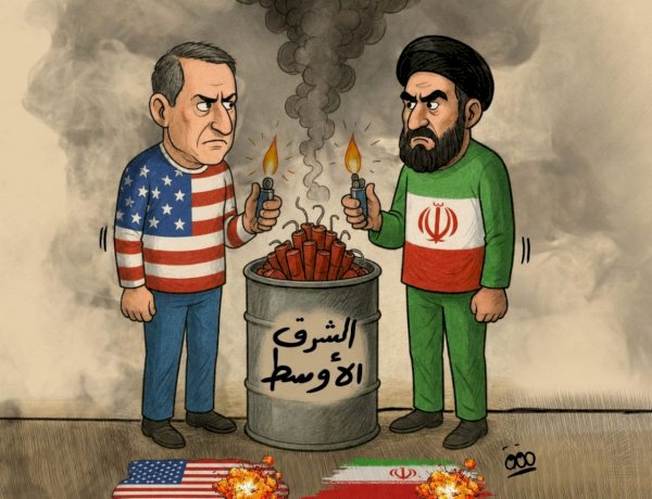 كاريكاتير العرب مباشر.. إيران تشعل فتيل الأزمات في الشرق الأوسط