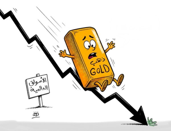 كاريكاتير العرب مباشر.. الذهب يفقد بريق الارتفاع