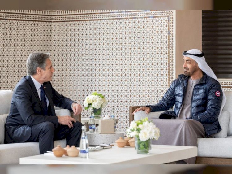 إشادات واسعة بلقاء الشيخ محمد بن زايد ووزير الخارجية الأميركي