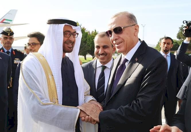 الرئيسان الإماراتي والتركي يناقشان تعزيز التعاون الثنائي والقضايا الإقليمية
