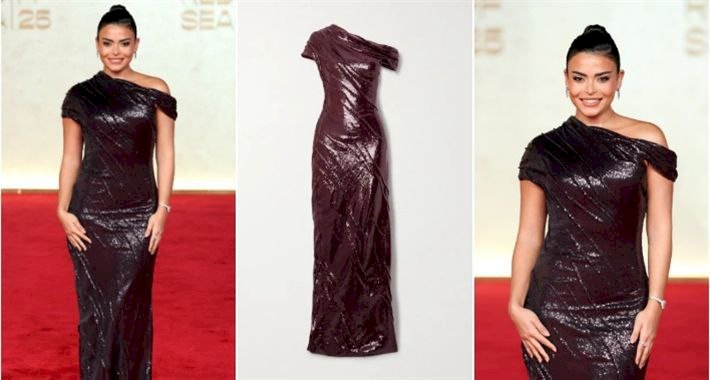 أسماء جلال تتألق بفستان بنفسجي فخم في افتتاح مهرجان البحر الأحمر السينمائي