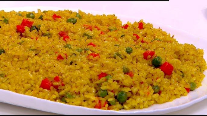 الأرز بالكركم والخضار المشوي.. وجبة ذهبية بطعم صحي ومذاق شهي