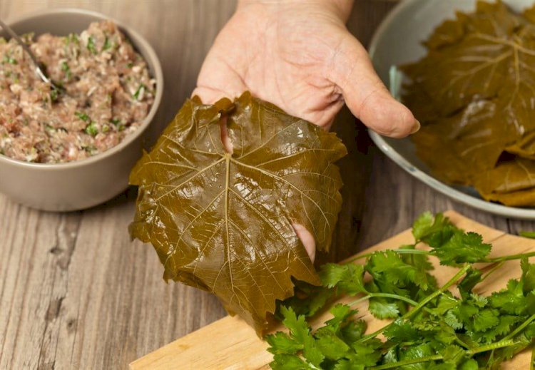 منيو  فطار 13 رمضان.. وصفة محشي ورق العنب باللحمة المفرومة مع شوربة خفيفة