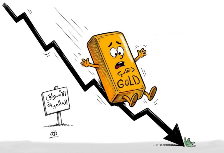 كاريكاتير العرب مباشر.. الذهب يفقد بريق الارتفاع